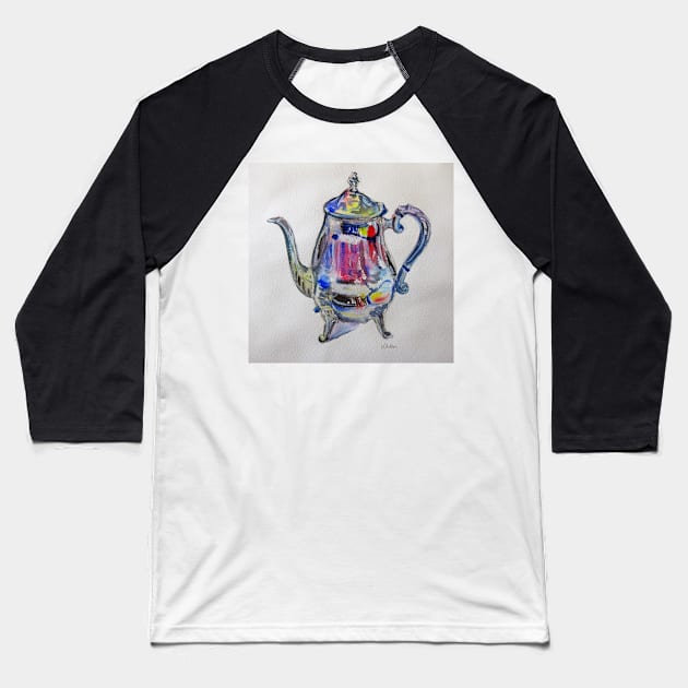 Teapot Baseball T-Shirt by karincharlotte